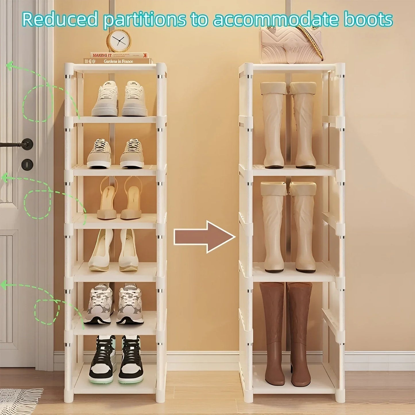 1pc 6/8 Layers Shoe Organizer Rack