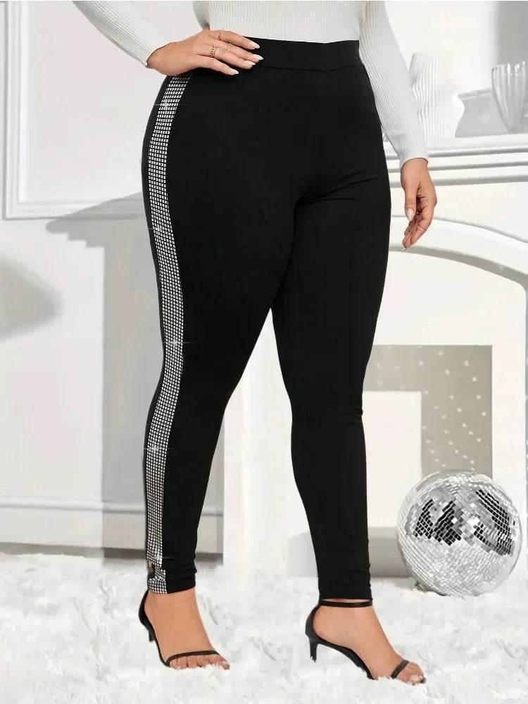 Plus-size Women's Fashion Skinny Leggings - Empire P.E