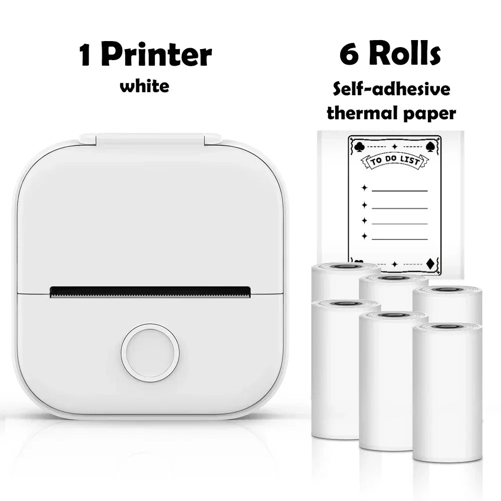 Portable Mini Wireless Thermal Pocket Printer Self-adhesive Stickers - Empire P.E