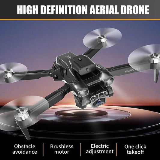 Drone aerial view brushless motor with obstacle avoidance optical flow foldable quadrotor foldable remote control airplane toy - Empire P.E
