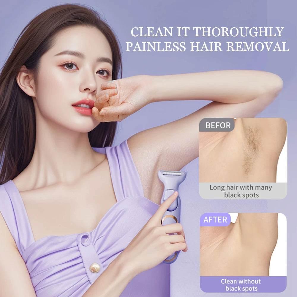 Electric Razors for Women 5 In 1 Bikini Trimmer Face Shavers Hair Removal for Underarms Legs Ladies Body Trimmer Home Appliances - Empire P.E