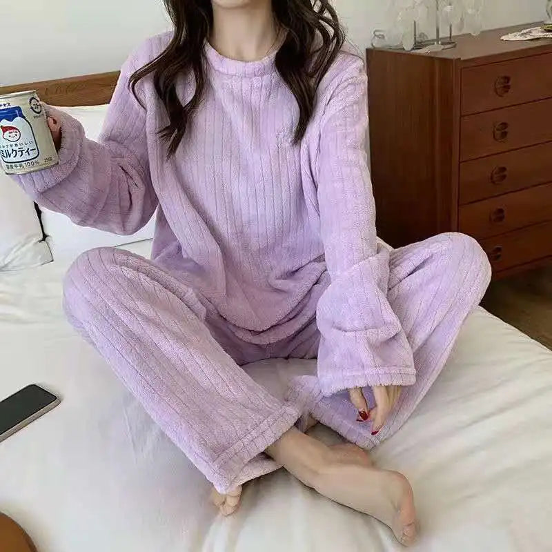 Women Solid Warm 1/2 Piece Sets - Empire P.E