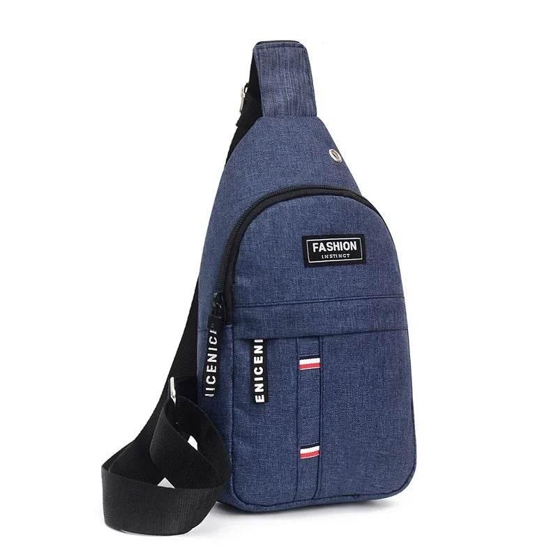 Durable & Spacious Men's Sling Backpack - Multifunctional Travel & Sport Bag with Phone Charging Port & Earphone Hole - Empire P.E