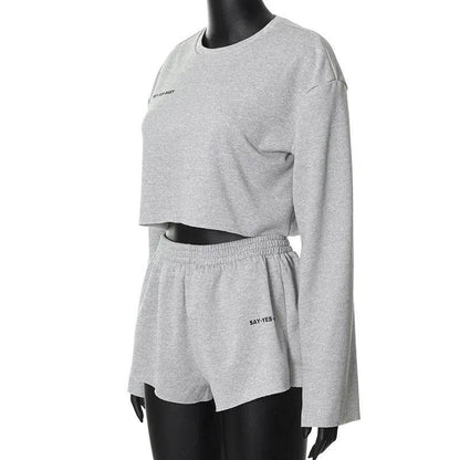 2025 New Sport Wear High Street Track Suits Sweatshirt Shorts Sets New Matching Sets 3 Pieces Set Women's Suits - Empire P.E