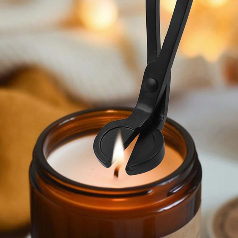 4Pcs/set Candle Wick Trimmer Scissors Extinguisher Hooks Candle Accessories