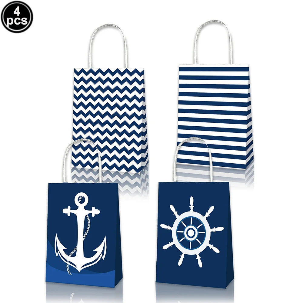 Pirate Party Decorations Dinner Plates Dessert Plates Cups Napkins Pirate Birthday Party Supplies for Kids Boys and Girls Party - Empire P.E