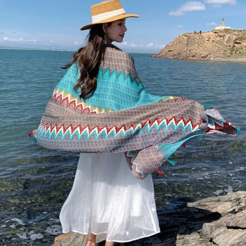 Women Bikini Large Sarong Wrap Scarf Brazilian Swimsuit Bathing Cover-ups
