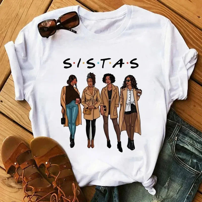 Black Girls Fashion Women T-Shirts - Empire P.E