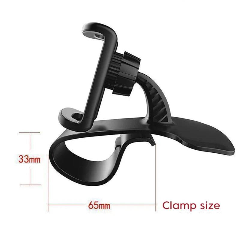 360 Rotatable Car Phone Holder Universal Cell Phone Stands Car Rack Dashboard Support for Auto Grip Mobile Phone Fixed Bracket - Empire P.E