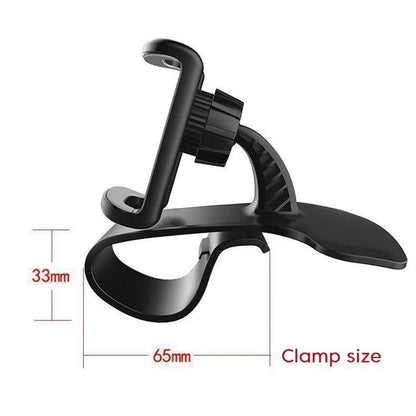 360 Rotatable Car Phone Holder Universal Cell Phone Stands Car Rack Dashboard Support for Auto Grip Mobile Phone Fixed Bracket - Empire P.E