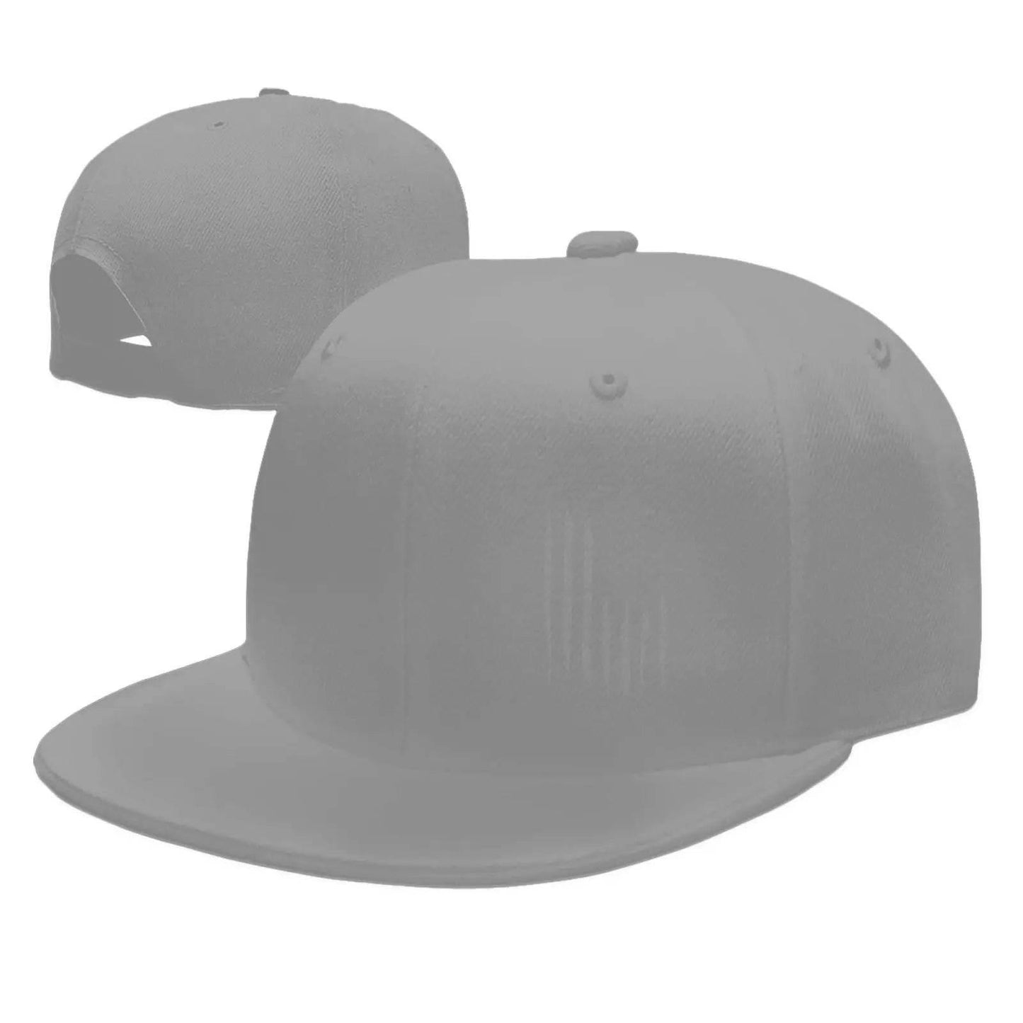 Vintage Black American Flag Snapback Hats for Men Baseball Cap Adjustable Flat Bill Trucker Dad Gift,Husband,Boy Friend - Empire P.E