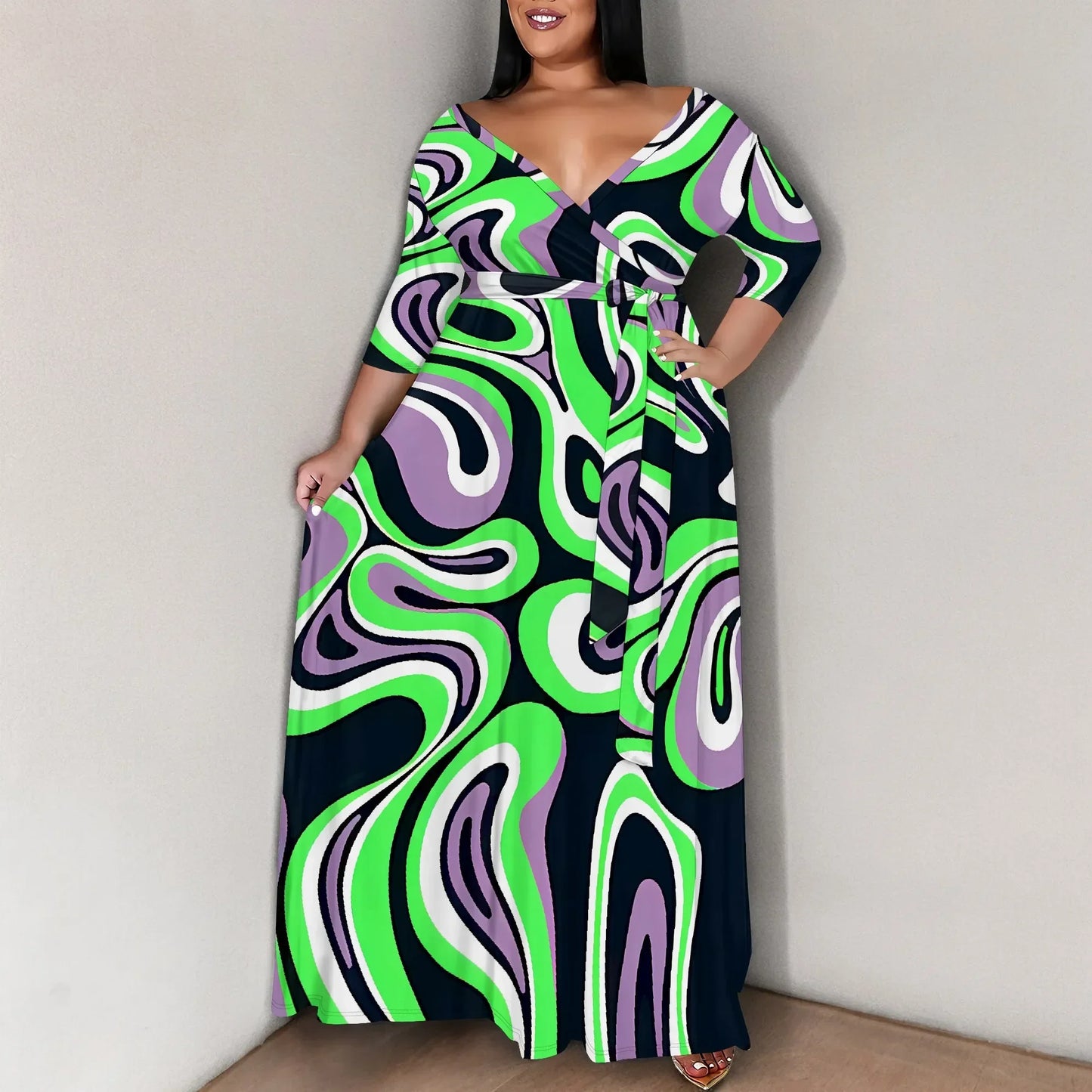 Plus Size for Womens Summer Casual Sundress - Empire P.E