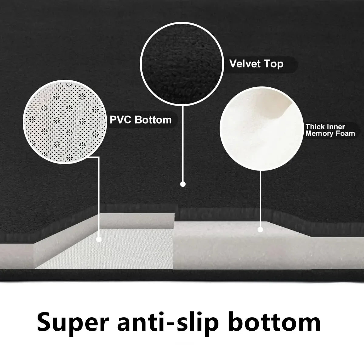 U-SHAPE Bathroom Floor Mat Toilet Mat - Empire P.E