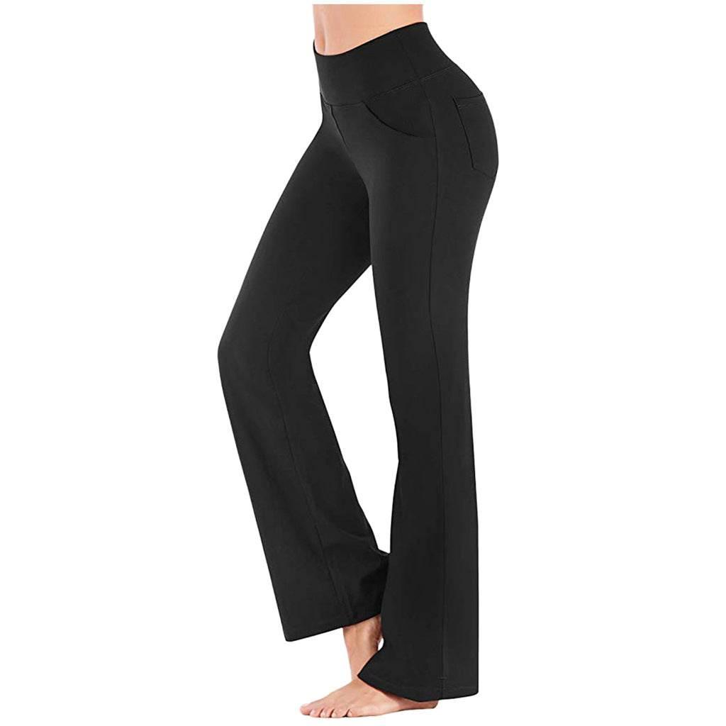 Ogilvy Mather Solid Elegant Female Lady Women's Legs Pants Palazzo Flared Wide Killer High Waist OL Ladies Career Long Trousers - Empire P.E