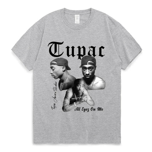 Women Graphic Cartoon Rapper Tupac 2pac Print T Shirt - Empire P.E
