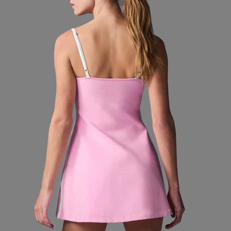 Golf Tennis Dress with Pad Sports Set Yoga for Women Workout Pickleball Clothing Badminton Skorts Activewear - Empire P.E