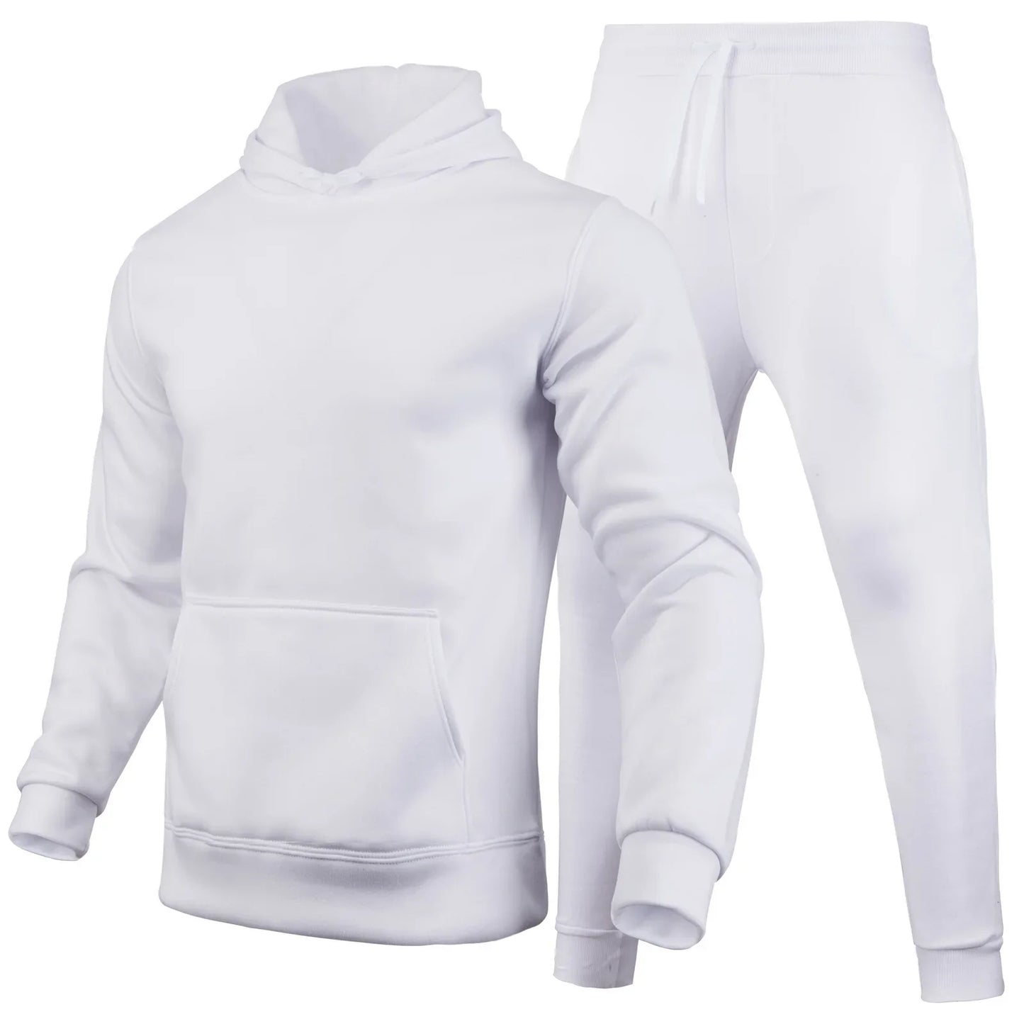 Men's  Hooded Pullover + Sweatpants Sports Suit