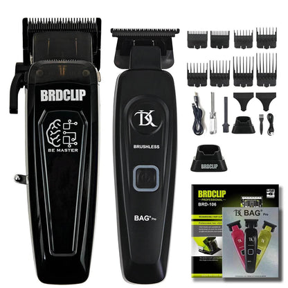New Professional BRDCLIP BRD106 078 Hair Clipper 7500RPM 7200RPM Hair Salon Trimmer DLC Blade with Charging Base Barber for Men - Empire P.E
