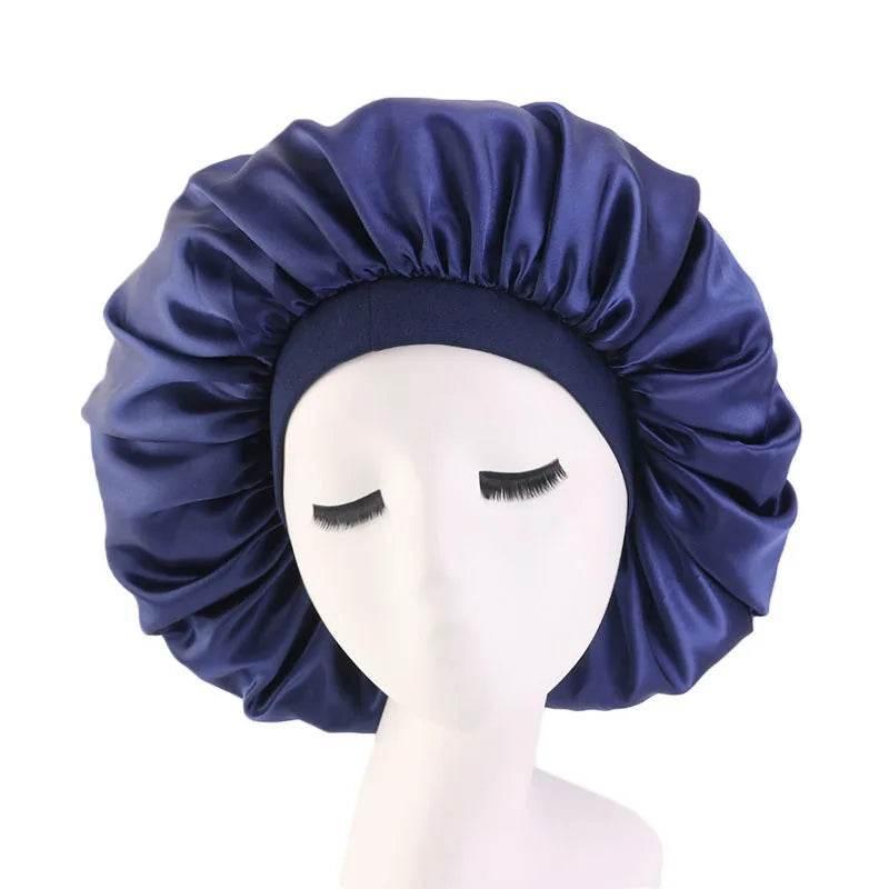 Women Oversized Silky Hair Bonnet Solid Color - Empire P.E
