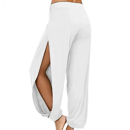 Women's Fashion Yoga High Waisted Slit Pants
