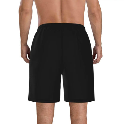 Jamaican Flag Mens Beach Shorts Swimming Trunks Board Shorts Elastic Waist with Pocket - Empire P.E