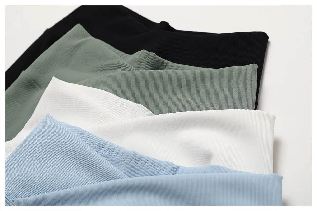 2PCS Seamless Yoga Set Gym Clothes Sportswear Yoga Suits For Women Fitness Rib Tracksuits Sports Bra Gym Leggings Sports Suits - Empire P.E