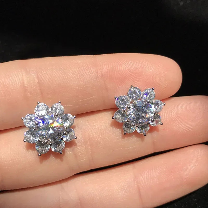 925 Sterling Silver Original Certified 2cttw Moissanite Jewelry Sets - Empire P.E