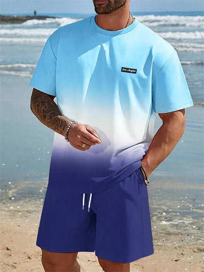 Summer Men's Suit Sportswear Fashion Casual Short Sleeve - Empire P.E