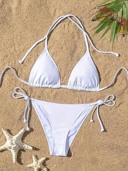 Women Thong Bikini Set Side Lace-up Sexy Swimsuit - Empire P.E