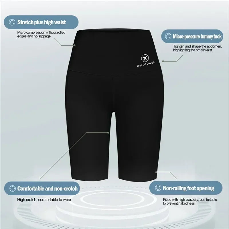 Seamless Women Sports Shorts High Waist Fitness Jogging Body Shaping Boxers Push Up Scrunch Butt Biker Slim Underwear - Empire P.E