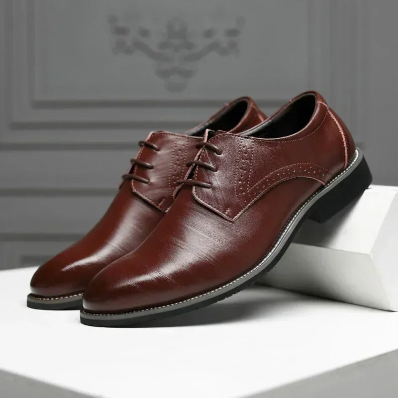 Classic Men Dress Shoes Pointed Toe Business Casual Men Formal Shoes - Empire P.E