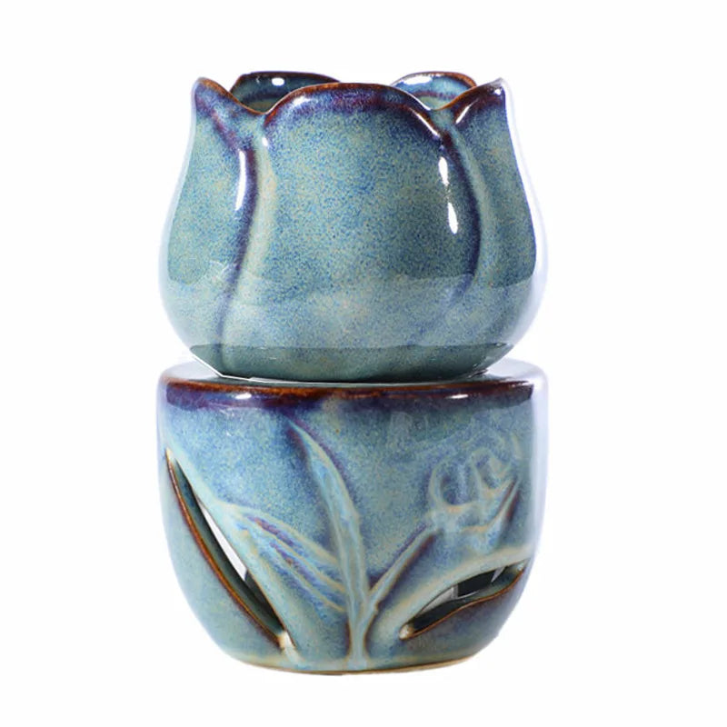 Tulip Ceramic Essential Oil Incense Burner