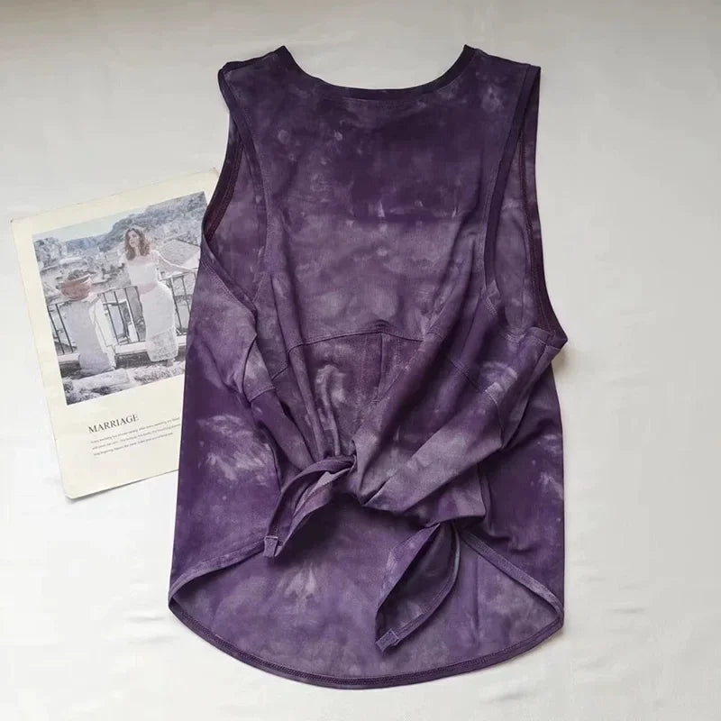Sports Vest Women's Quick Dry Loose Running Gym Top Sleeveless