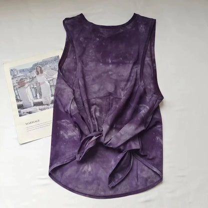 Sports Vest Women's Quick Dry Loose Running Gym Top Sleeveless