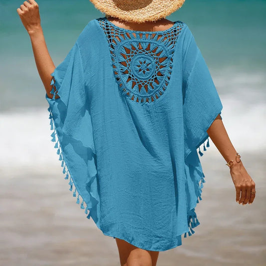Holiday Knitting Crochet Beach Cover Ups Dress