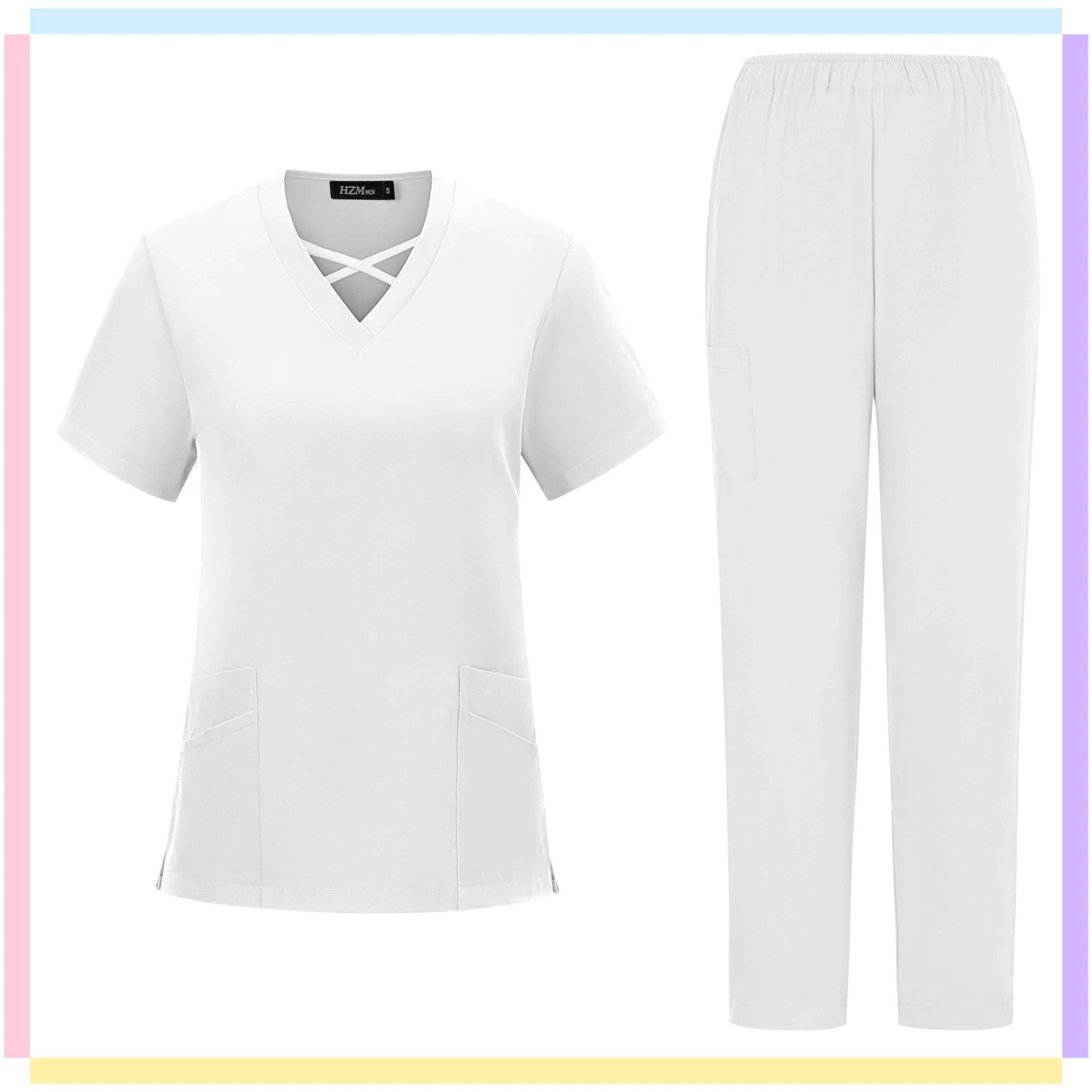 Hot Sale Anti Wrinkle Washable Soft Nurse Scrubs Hospital Medical Scrubs Women Nursing Top Jogger Scrubs Uniforms Sets Work Wear - Empire P.E