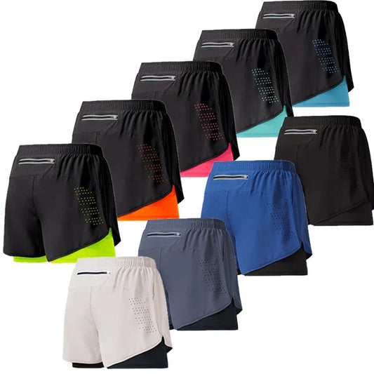 Sport Shorts Men Sportswear 2 In 1 Short - Empire P.E