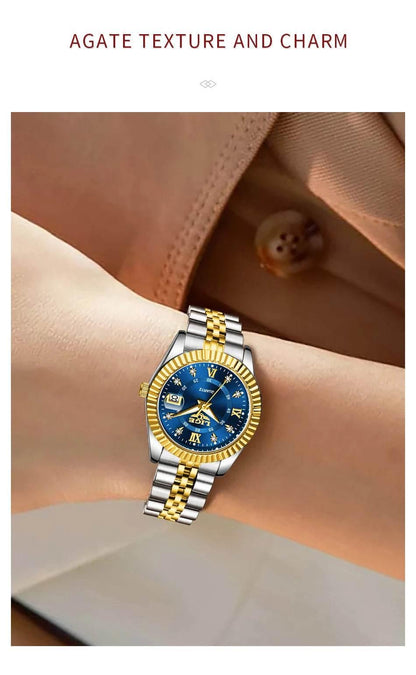 LIGE Top Luxury Watches For Women Vintage Fashion Ladies Watch Waterproof Date Stainless Quartz Wristwatches Reloj Mujer 2025 - Empire P.E
