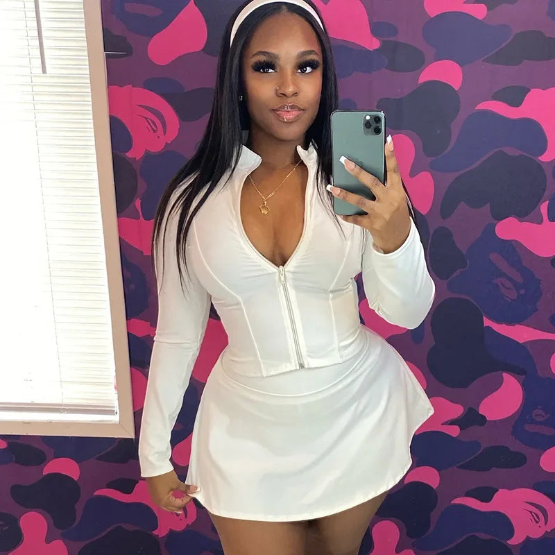 Sexy Sporty 2 Pieces Set for Woman - Empire P.E