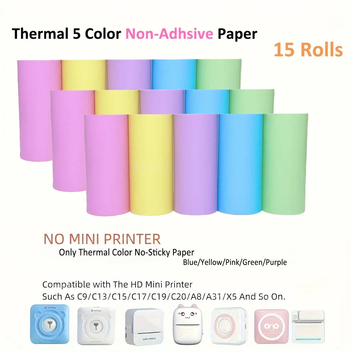 Rolls Of Self-Adhesive Paper Portable Thermal For Printer - Empire P.E