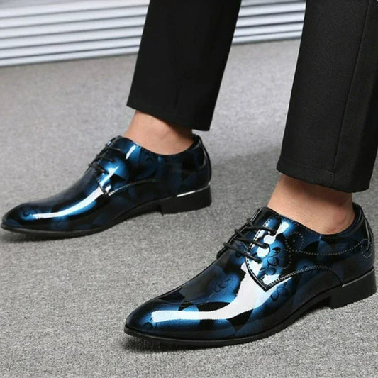 Men's Dress Shoes Floral Pattern Oxfords - Empire P.E