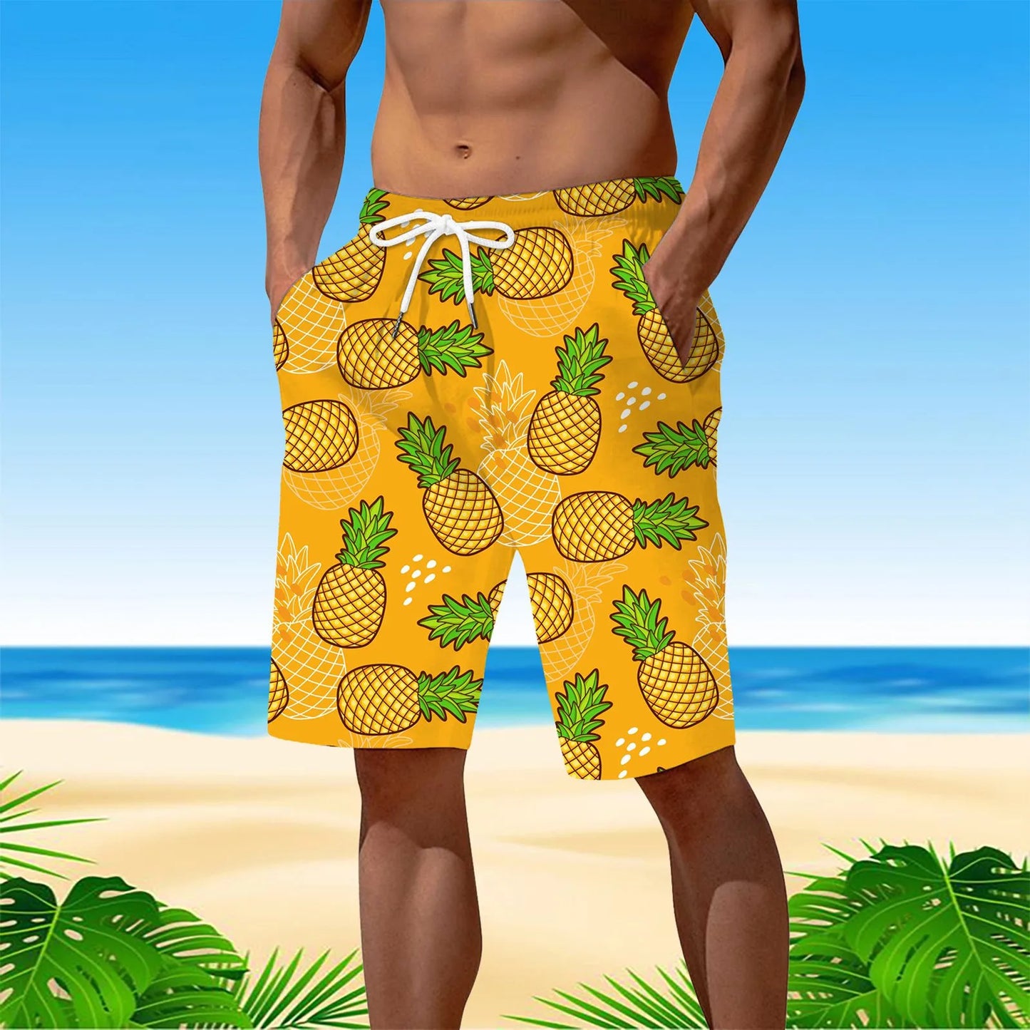 Personality Hawaii Summer Tropics Beach Shorts