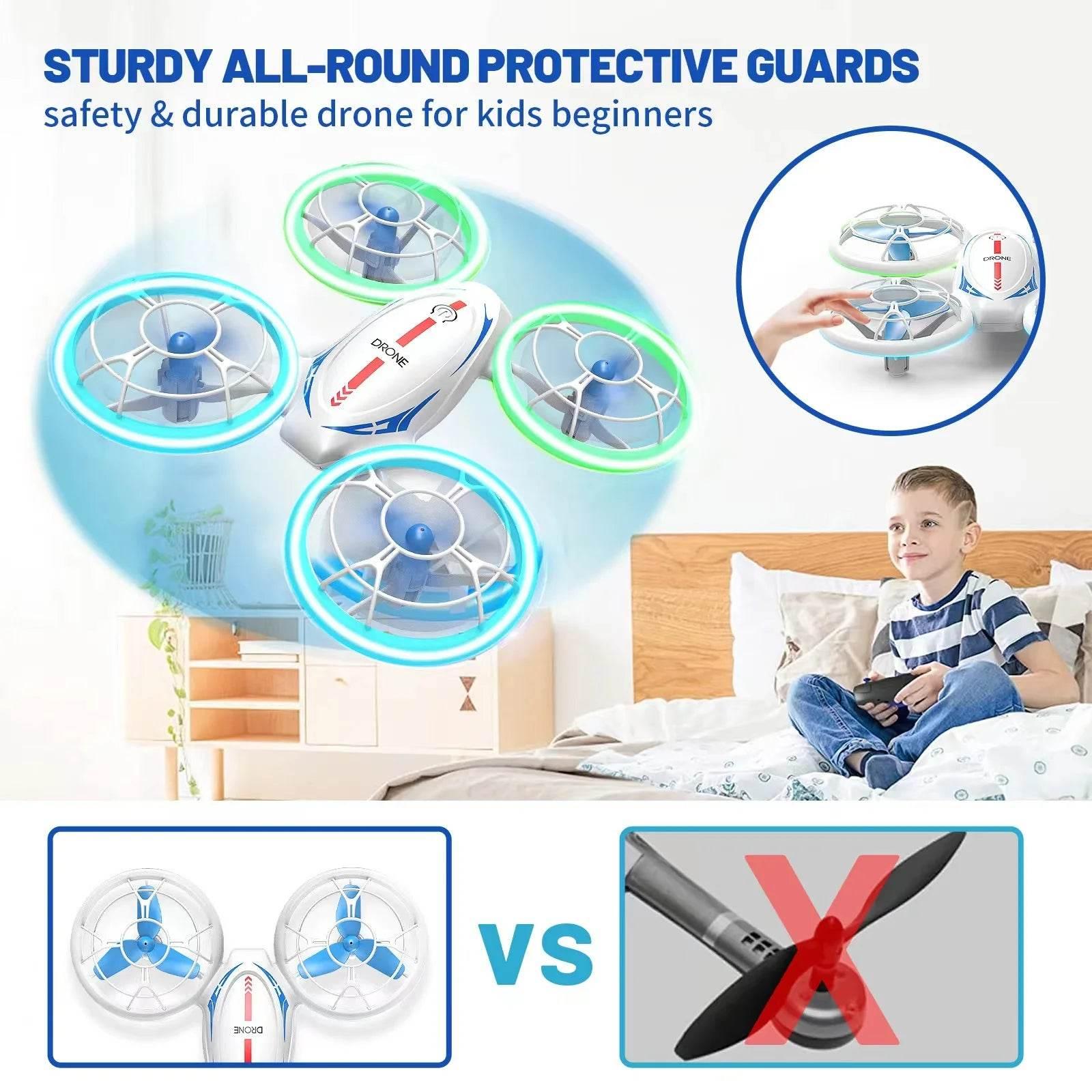 Mini RC Drone Helicopter with Auto Hover 360° Flights Headless Mode Altitude Hold RC Drone Quadcopter Toys for boys Gift - Empire P.E