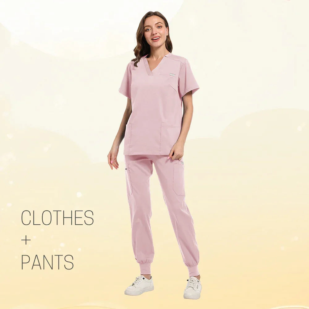 Multicolor Women Pet Shop Doctor Scrub Set
