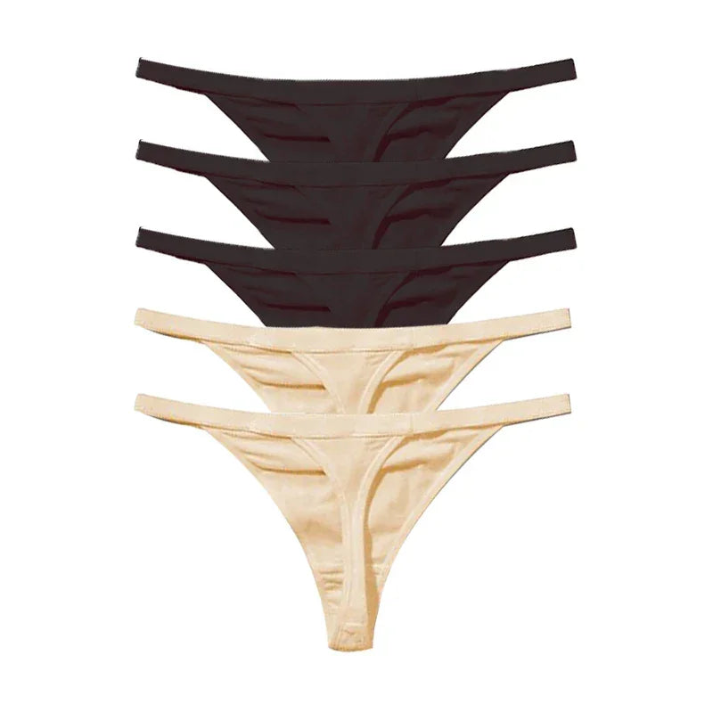 5PCS/Set Women Cotton G-string Panties Thongs Underwear - Empire P.E