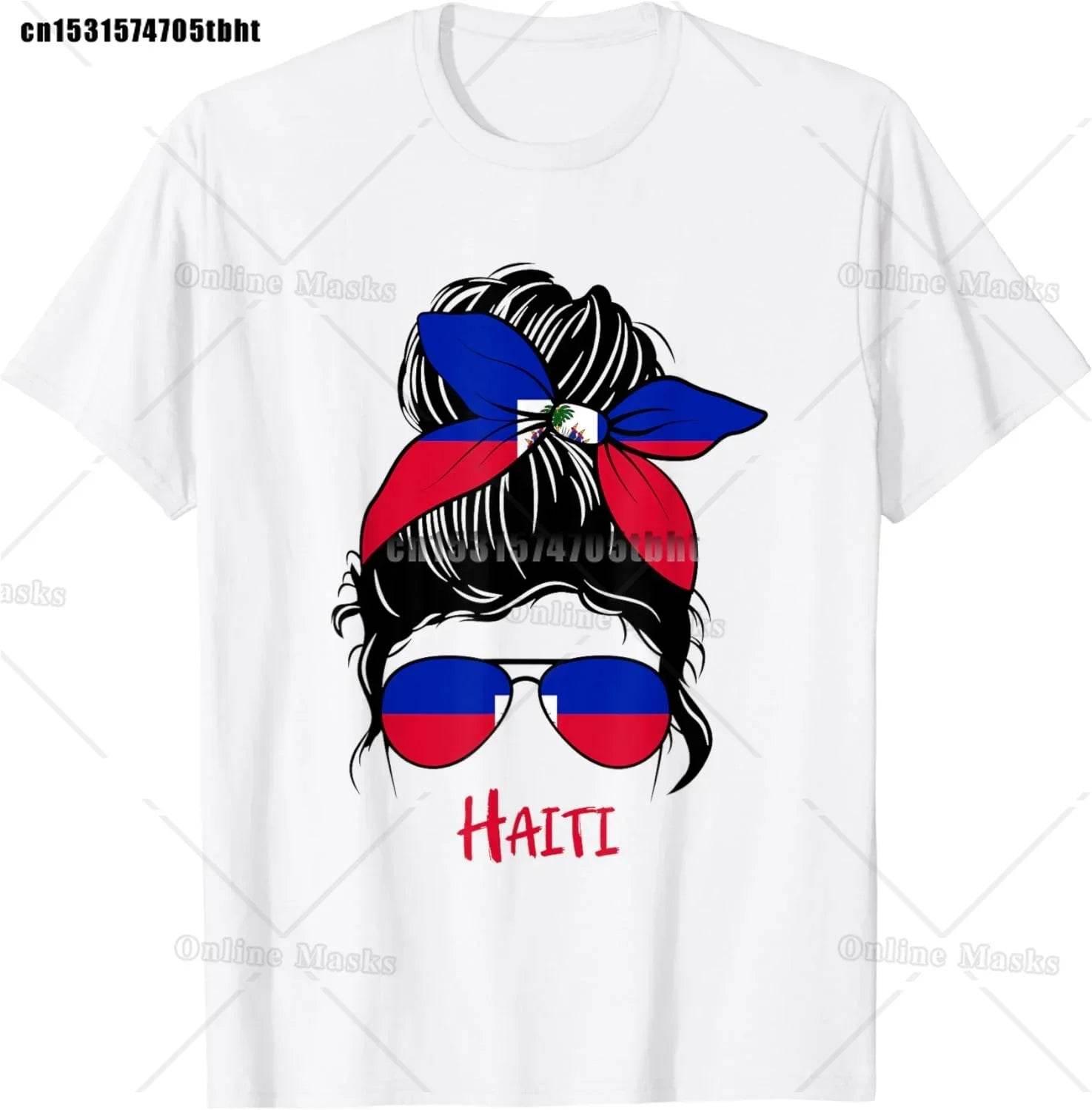 Haitian Coat of Arms Haiti Emblem Symbol Vintage T Shirts Cotton Streetwear Short Sleeve Birthday Gifts Summer Mens Clothing - Empire P.E