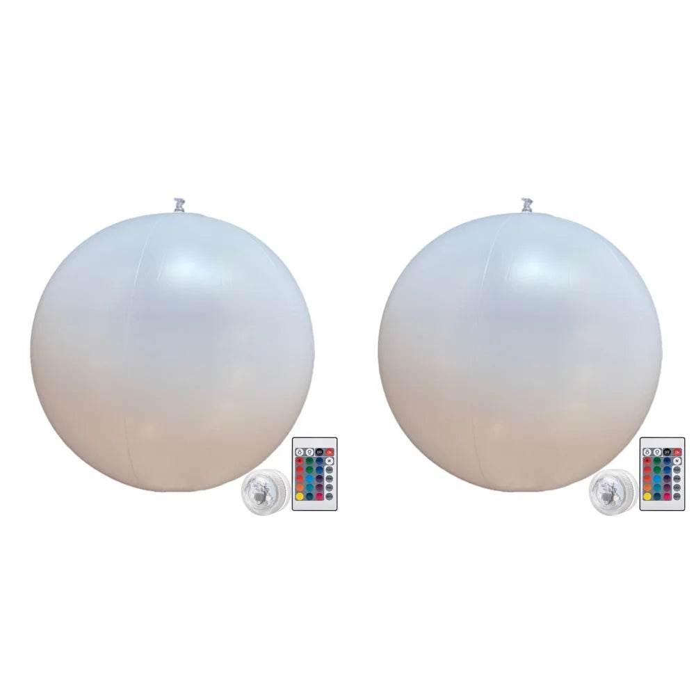 16 Colors Floating Pool Lights 90cm Large Inflatable Pool Beach Ball For Water Pool Party Outdoor Balloon LED Garden Ball Light - Empire P.E