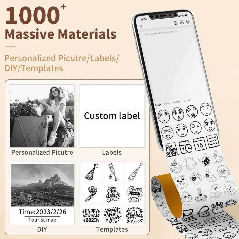 Portable Mini Thermal Printer, - Empire P.E