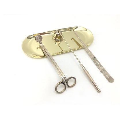 4Pcs/set Candle Wick Trimmer Scissors Extinguisher Hooks Candle Accessories