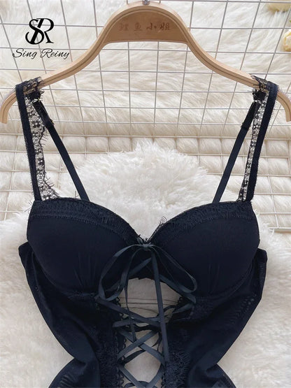 Strap Lace Up Porn Sensual Underwear Suits - Empire P.E